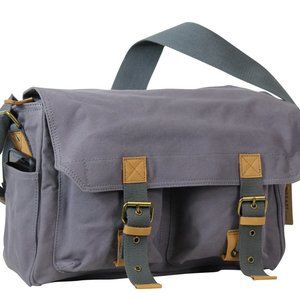 Cotton Washed Canvas Messenger Bag C51BG